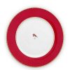 Pip Studio Assiette Plate Love Birds En Coloris Rouge Tous Collections