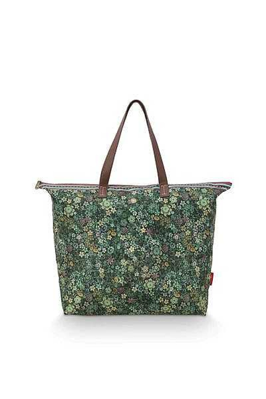 Pip Studio Sac Cabas Tutti I Fiori Vert Sacs Et Valises