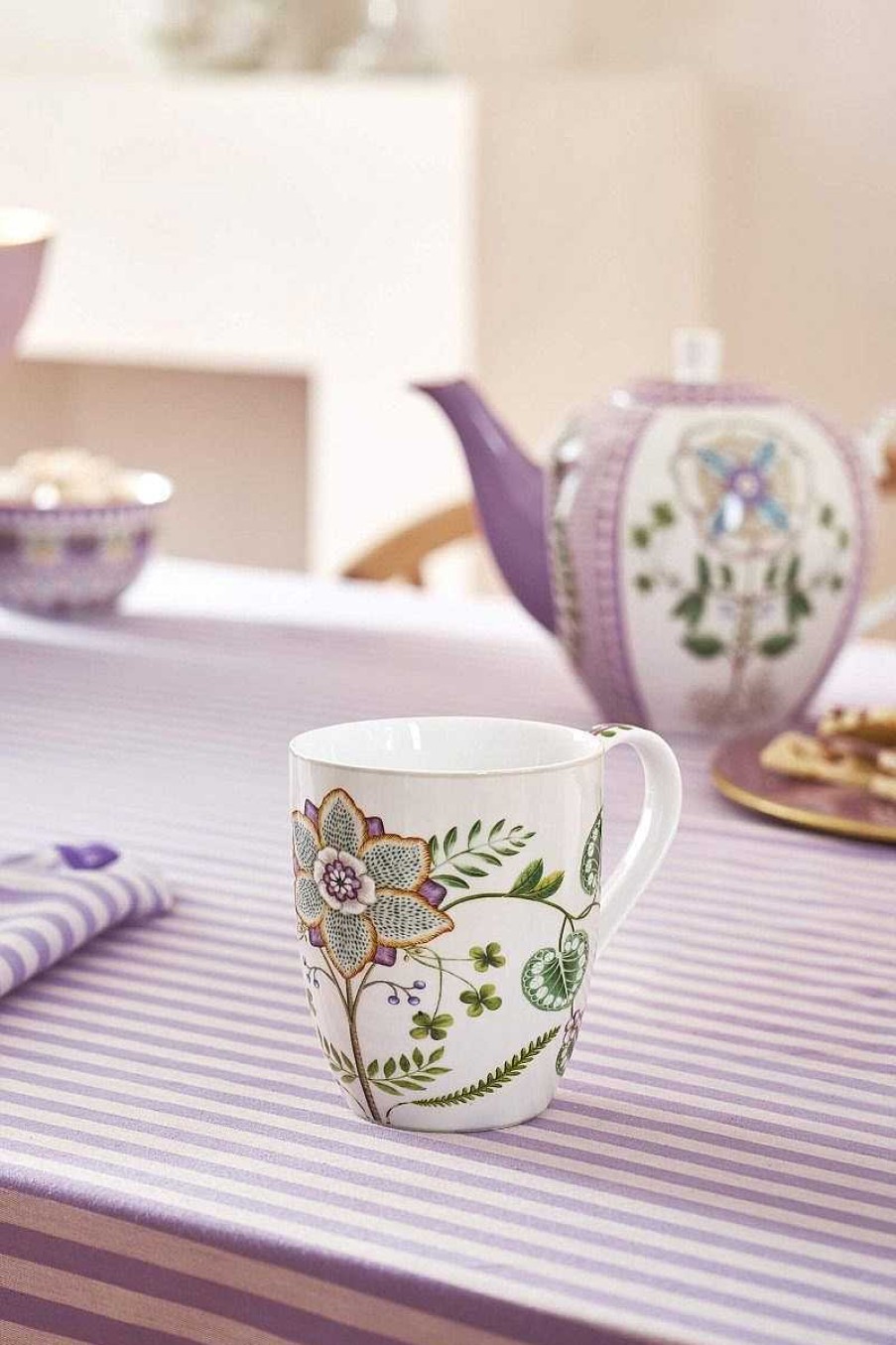 Pip Studio Lily & Lotus Lot De 2 Tasses Xl Lilas 450Ml Nouveau Art De La Table