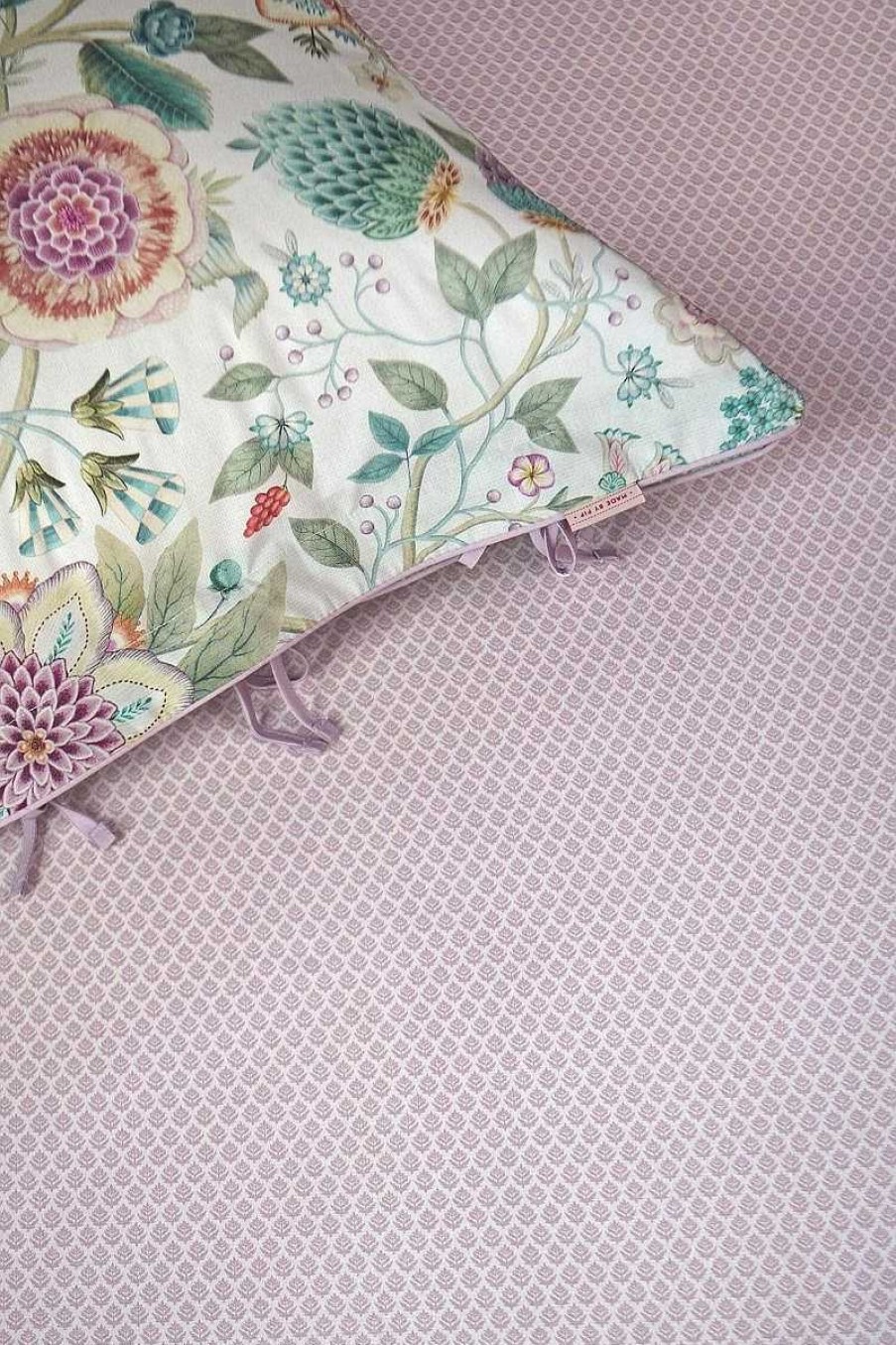 Pip Studio Fitted Sheet Thousand Leaves Lilac Nouveau Linge De Lit