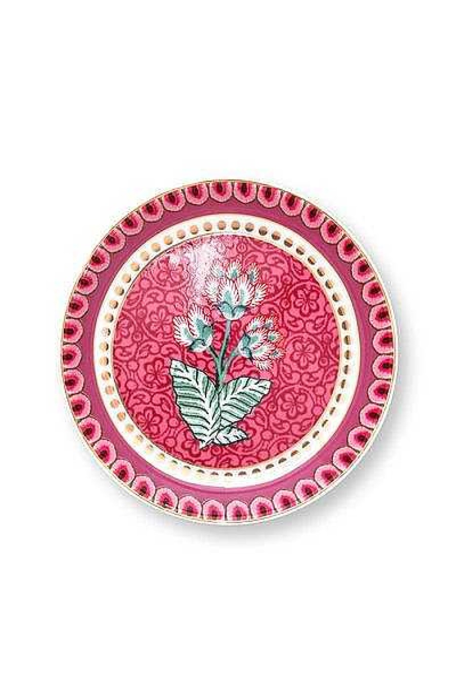 Pip Studio Repose-Sachet Flower Festival Rose Fonce Tous Collections