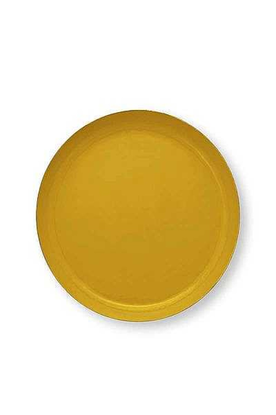 Pip Studio Plateau Emaille En Coloris Ocre 40 Cm Plats De Service