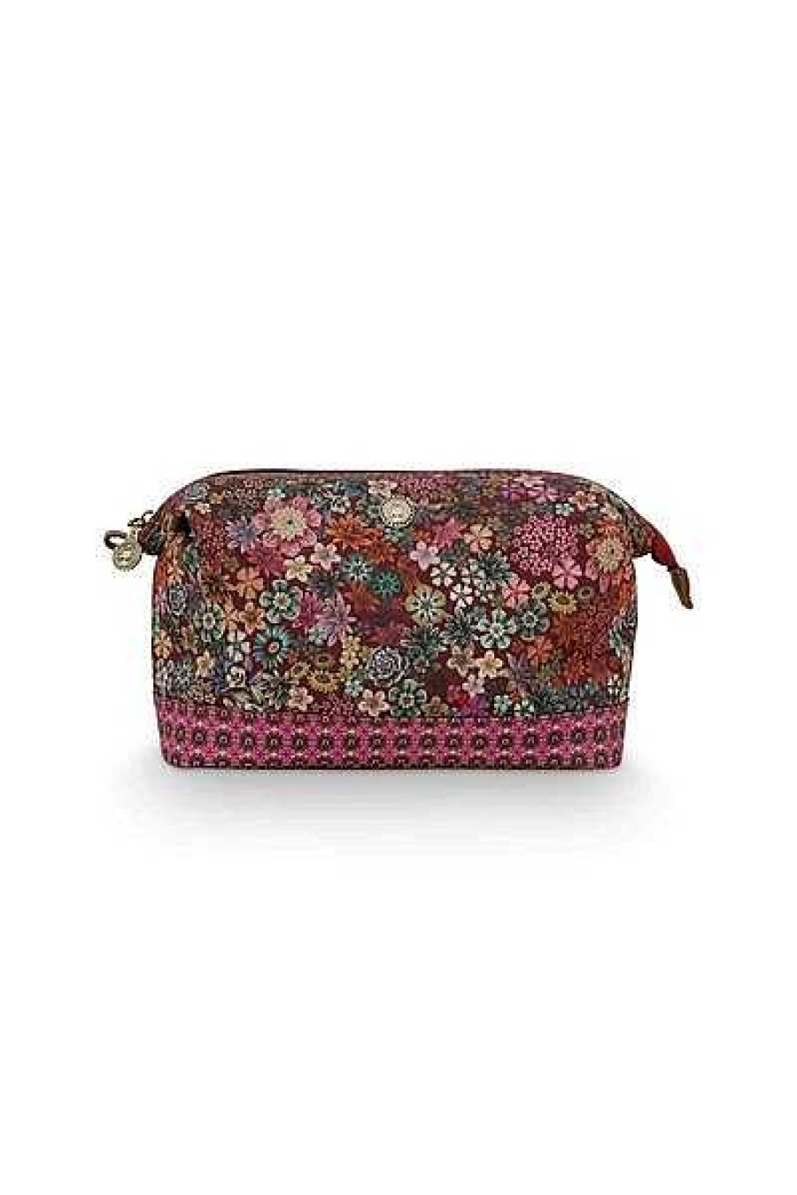 Pip Studio Pochette A Cosmetiques De Grande Taille Tutti I Fiori Rose Nouveau Linge De Bain