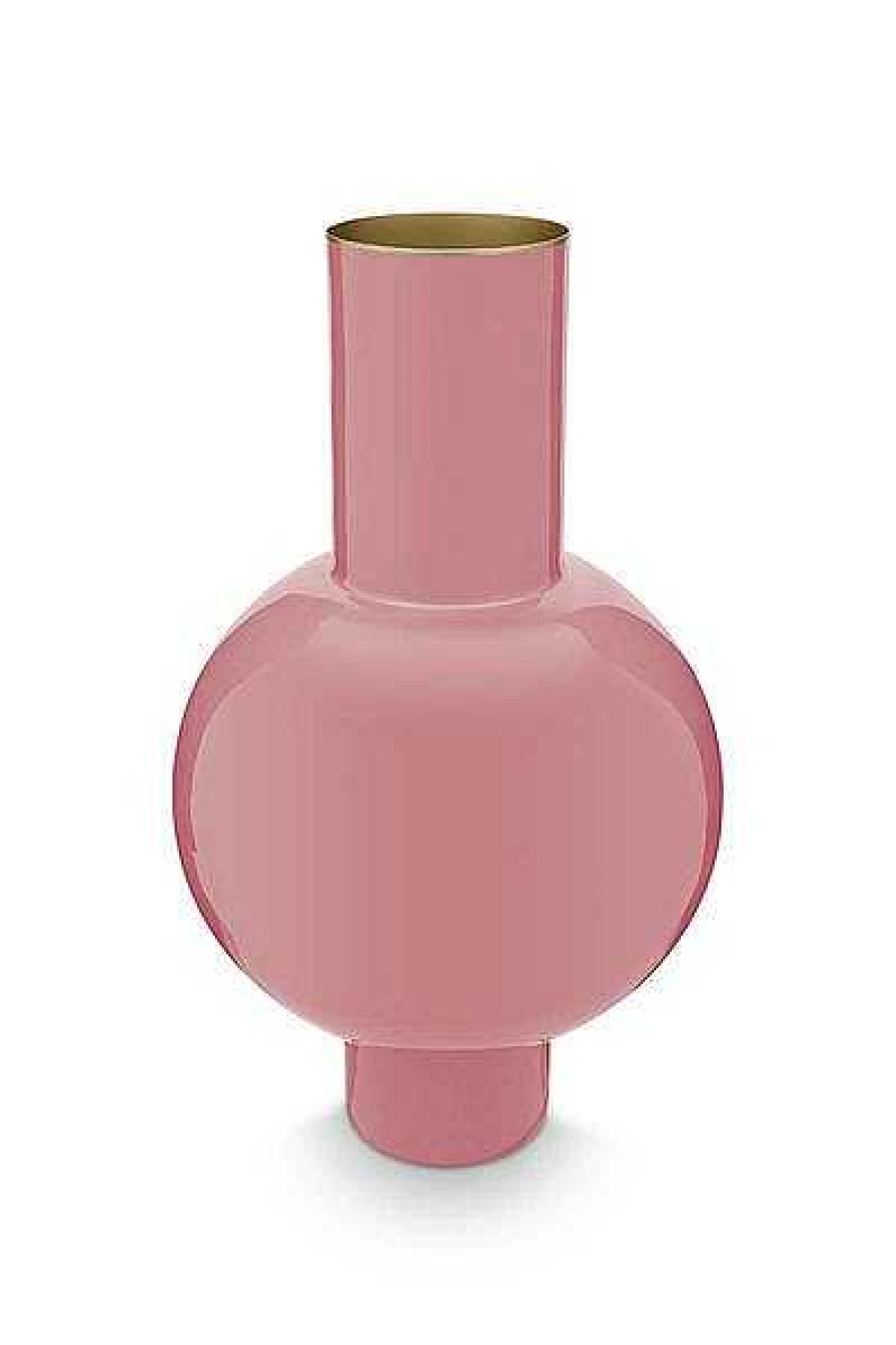 Pip Studio Vase En Metal En Coloris Rose 40 Cm Maison