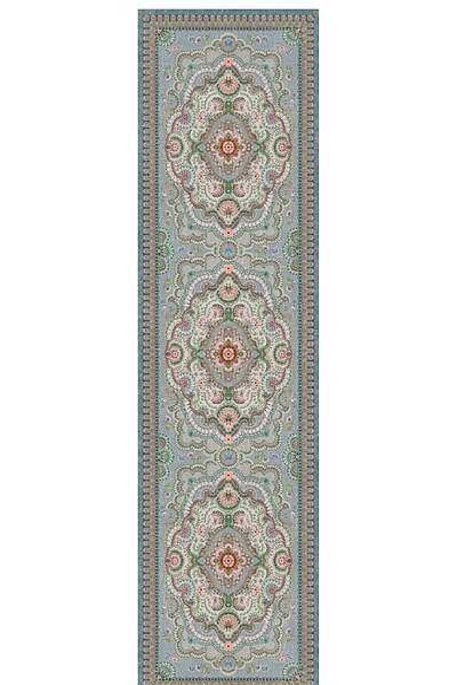 Pip Studio Tapis Coureur Majorelle Par Pip Pastel Bleu Tapis De Couloir