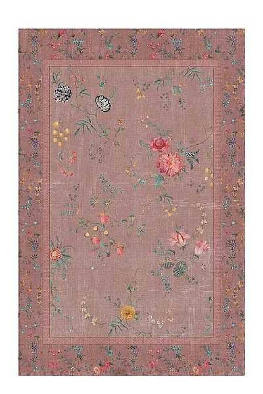 Pip Studio Tapis Fleur Grandeur Par Pip Rose Tapis Rectangulaires