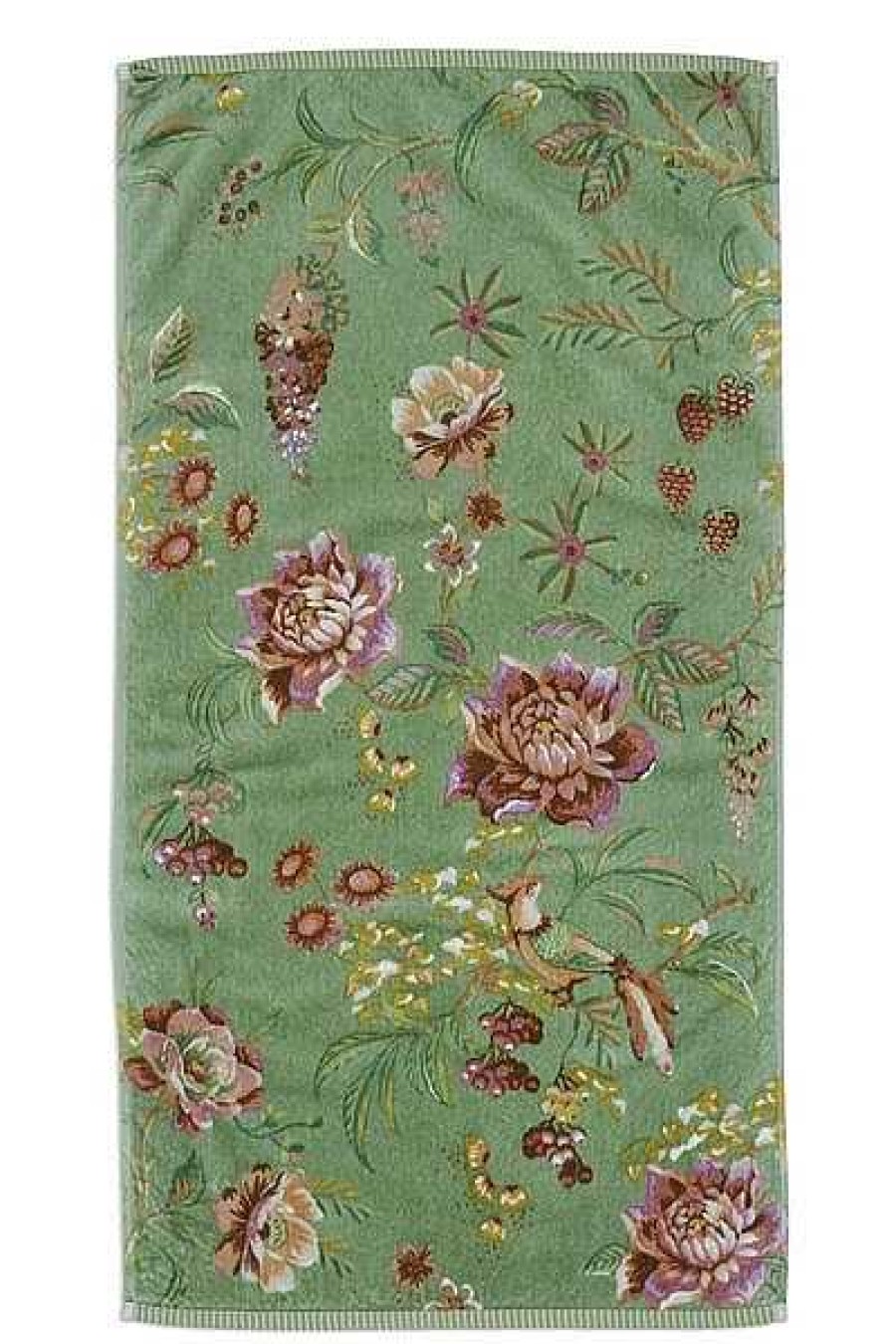 Pip Studio Serviettes De Bain Secret Garden Vert 55X100Cm Nouveau Linge De Bain