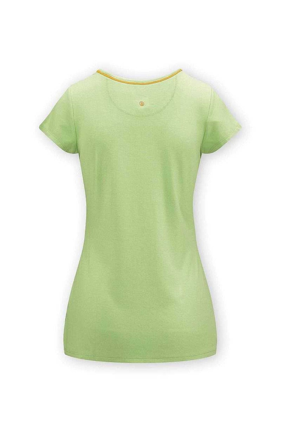 Pip Studio Top A Manches Courtes Solid Vert Lime Nouveau Mode