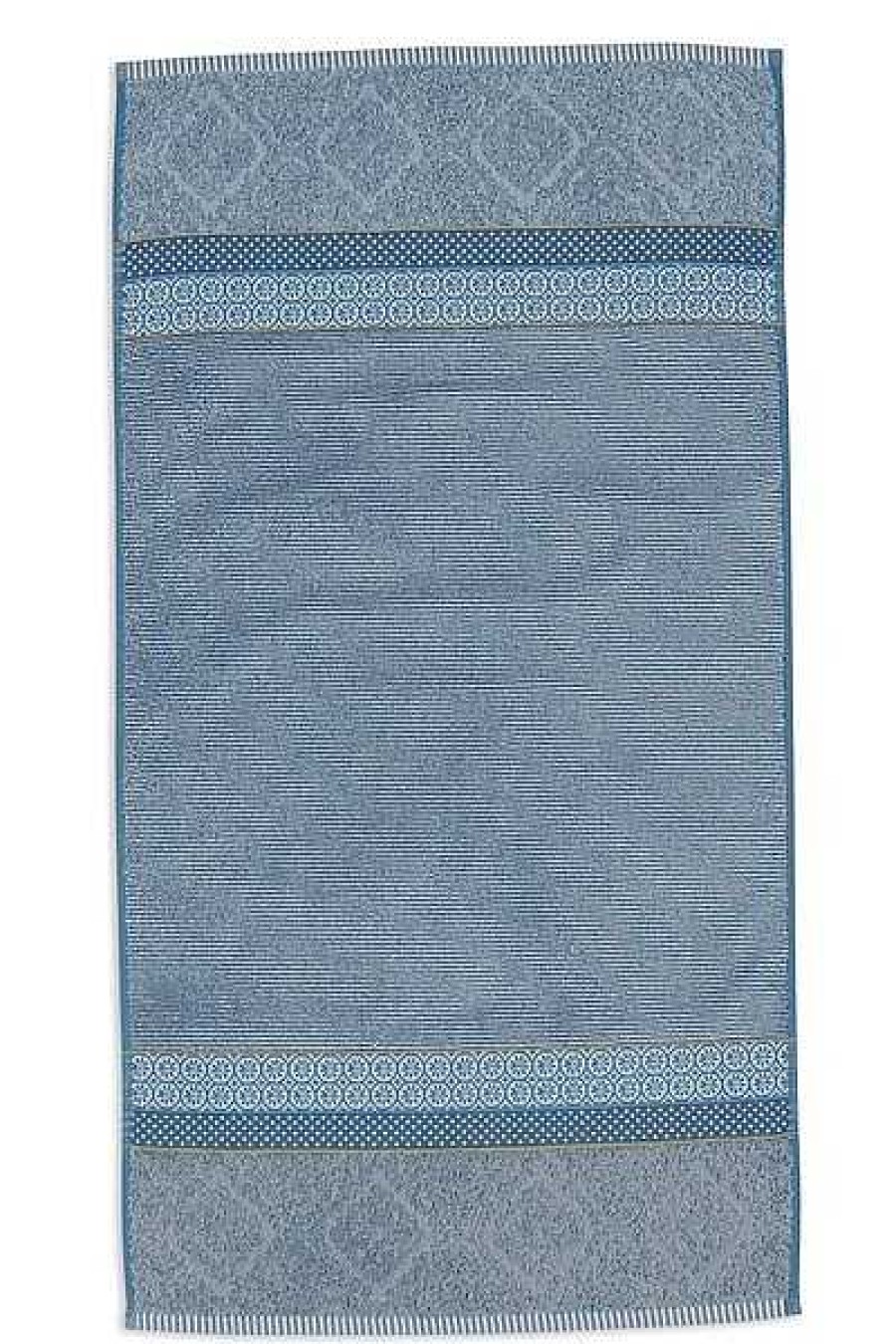 Pip Studio Serviette De Bain Soft Zellige Bleu/Gris 55X100Cm Nouveau Linge De Bain