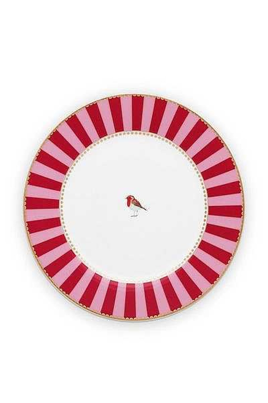 Pip Studio Assiette A Petit Dejeuner Love Birds En Coloris Rouge/Rose 21 Cm Tous Collections