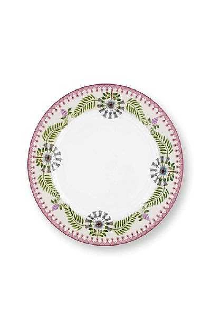 Pip Studio Lily & Lotus Assiette A Petit Dejeuner Lilas 23Cm Nouveau Art De La Table