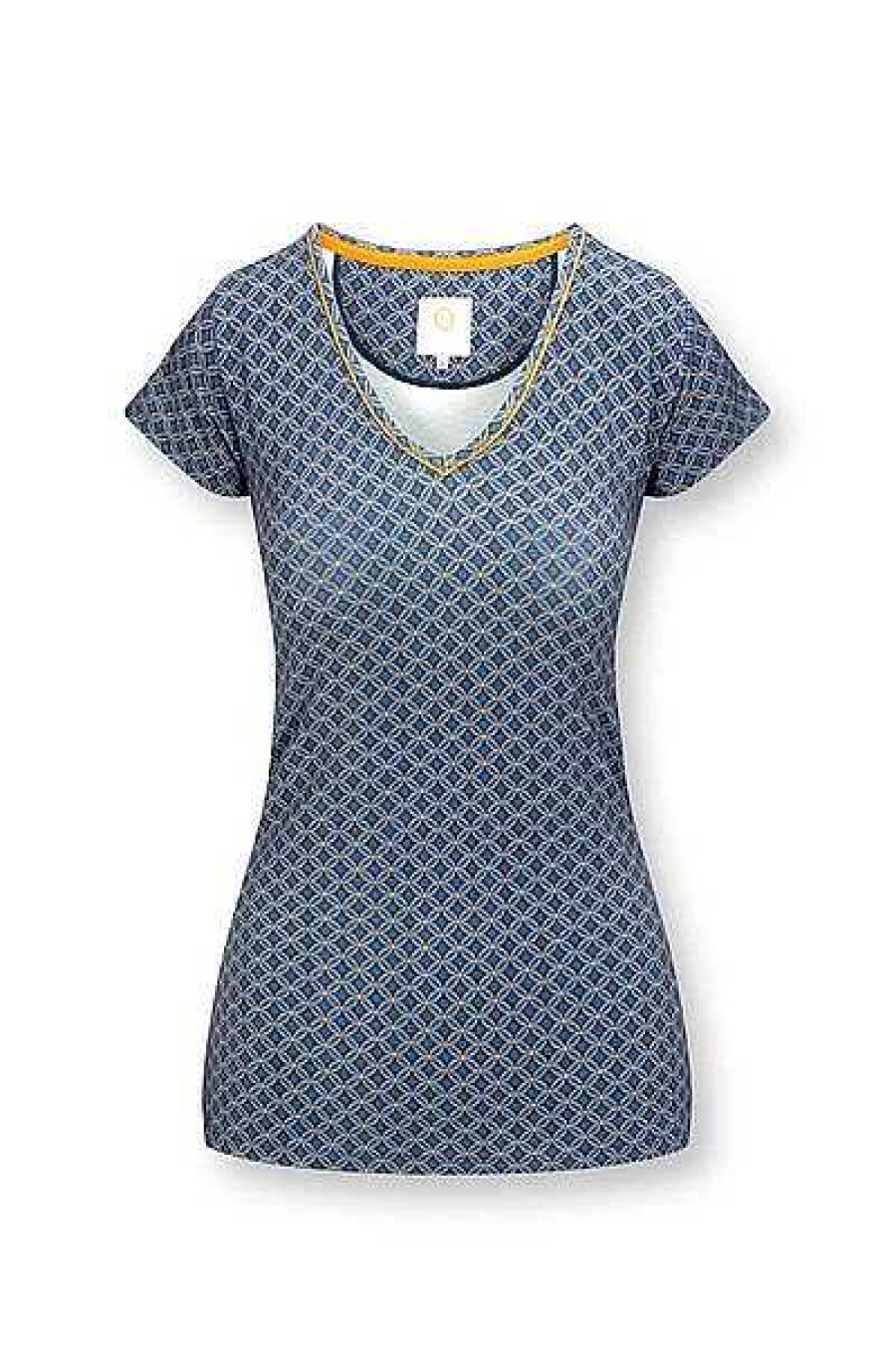 Pip Studio Haut A Manches Courtes Tegola En Coloris Bleu T-Shirts