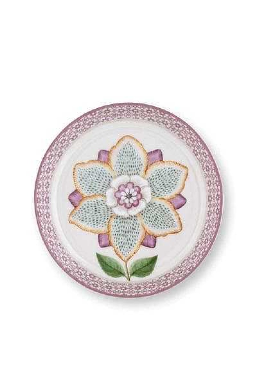 Pip Studio Lily & Lotus Soucoupe Lilas 9Cm Nouveau Art De La Table