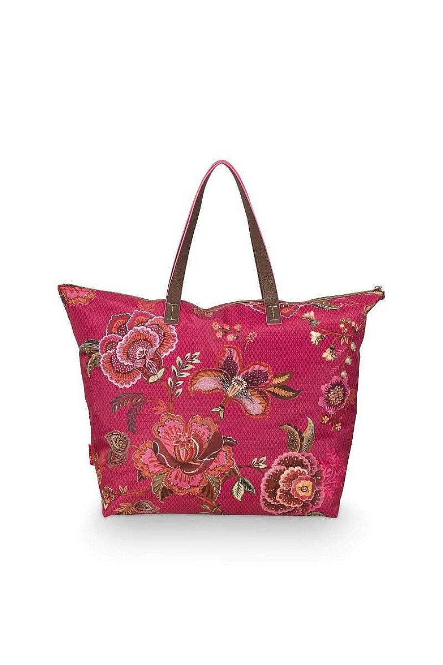 Pip Studio Sac Cabas Cece Fiore Rouge Sacs Et Valises