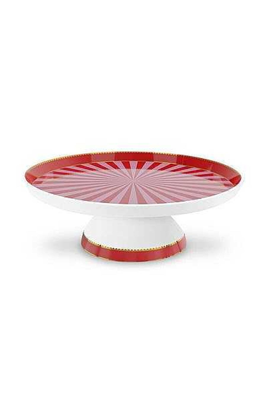 Pip Studio Plateau A Gateaux De Petite Taille Love Birds En Coloris Rouge/Rose Tous Collections