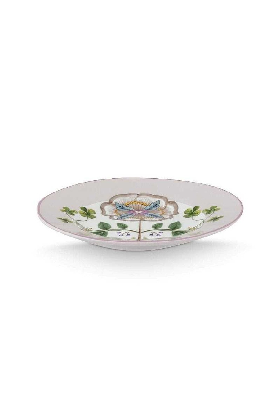 Pip Studio Lily & Lotus Assiette A Petit Four Lilas 12Cm Nouveau Art De La Table