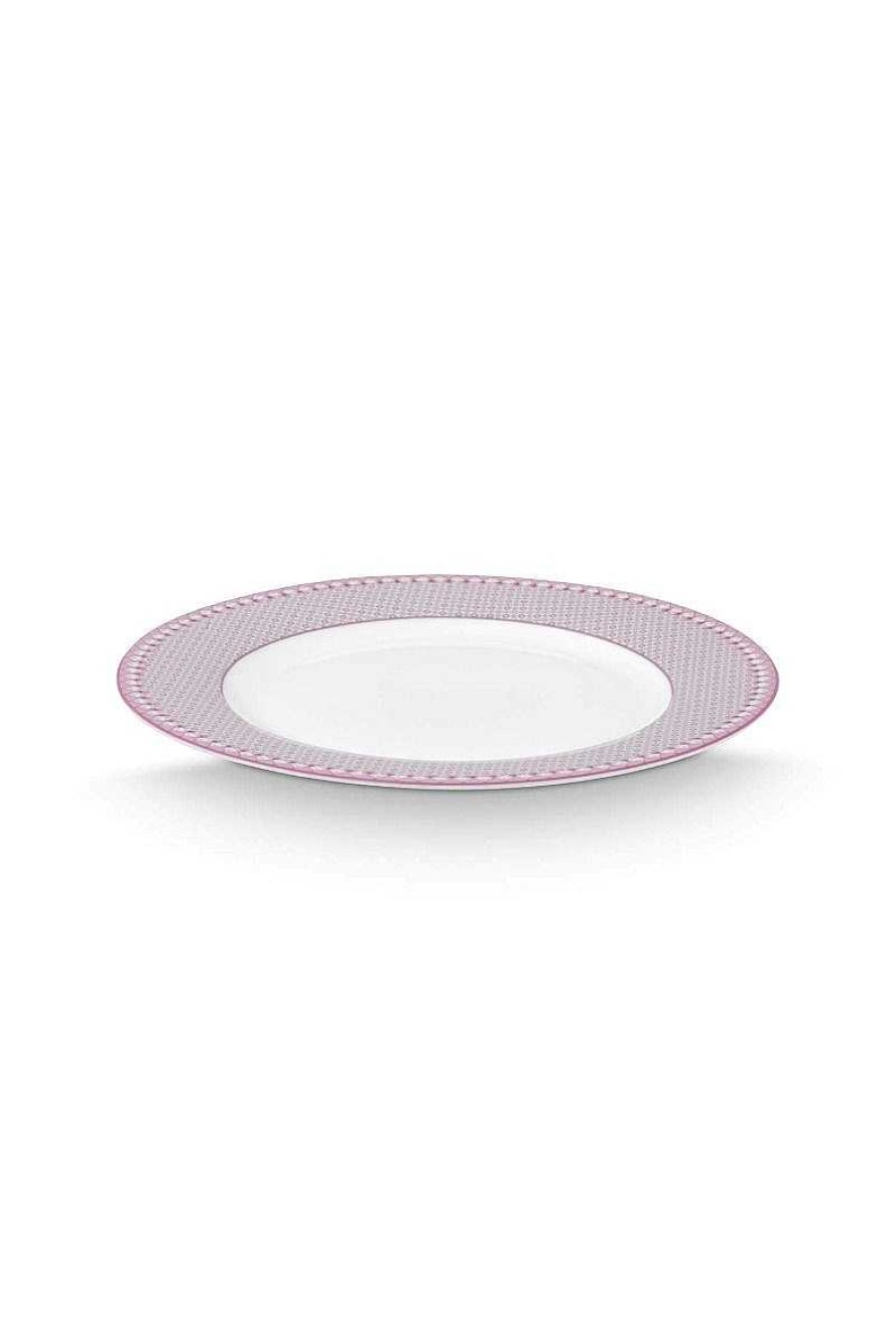 Pip Studio Lily & Lotus Assiette Plate Lilas 26.5Cm Nouveau Art De La Table