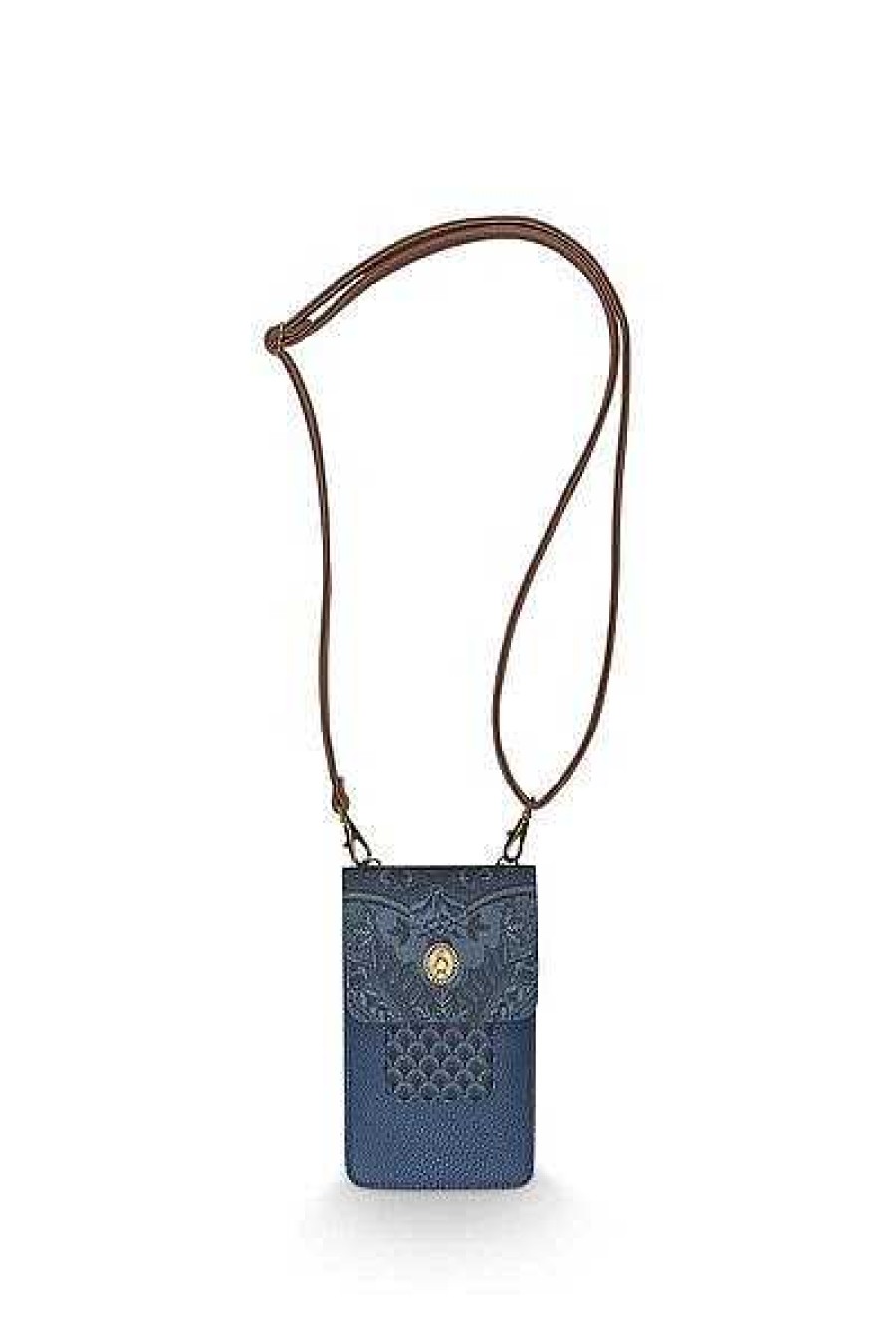 Pip Studio Phone Bag Kyoto Festival Denim Blue 11X18X1Cm Sacs Et Valises