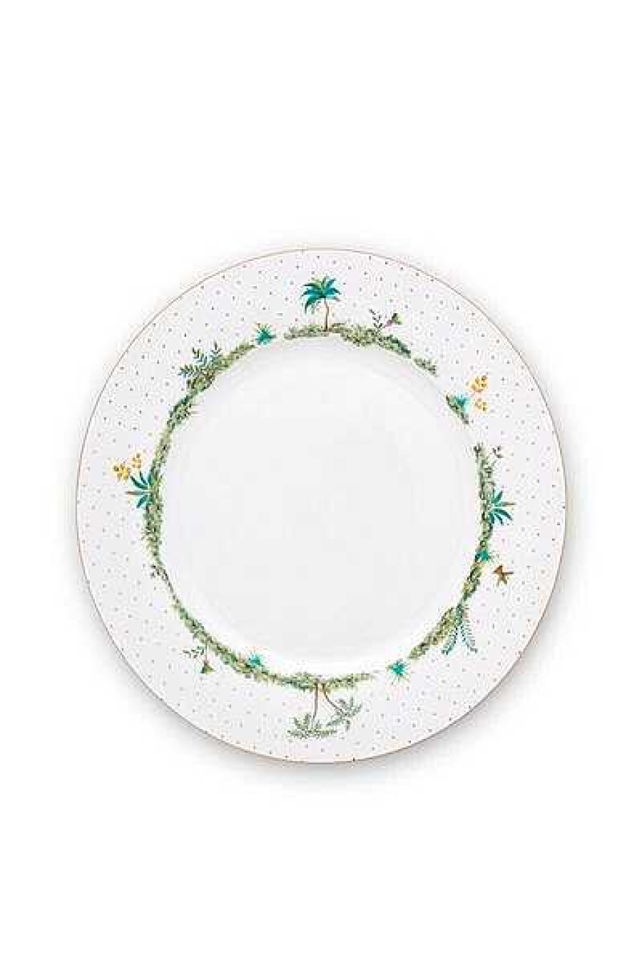 Pip Studio Assiette Plate A Pois Jolie Dore 26.5Cm Tous Collections