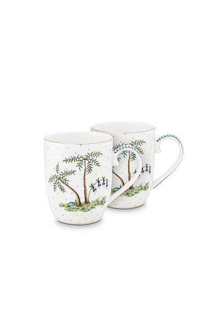 Pip Studio Lot De 2 Tasses De Petite Taille A Pois Jolie En Coloris Dore Tous Collections