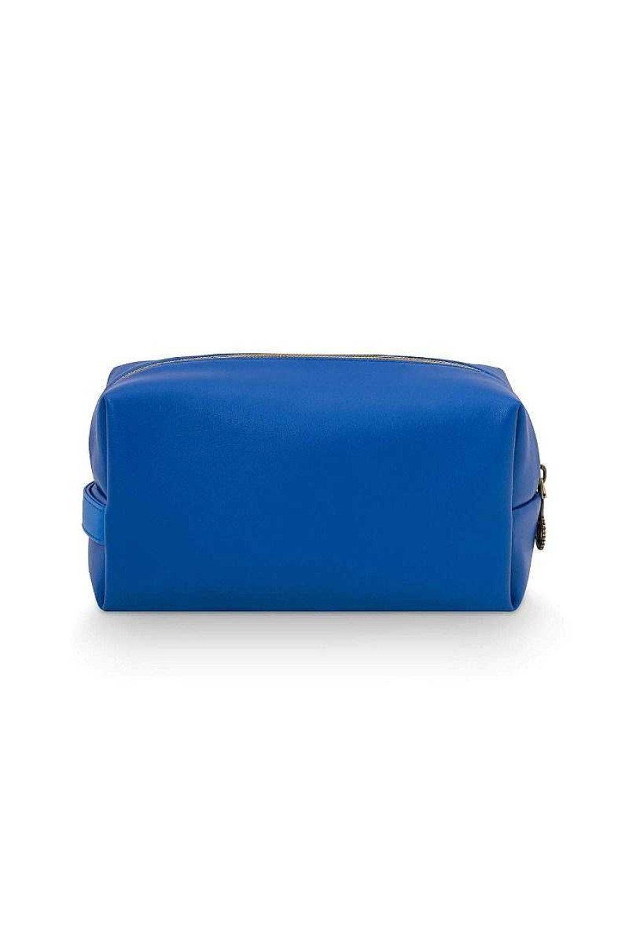 Pip Studio Pochette A Cosmetiques De Grande Taille Uni Bleu Nouveau Linge De Bain