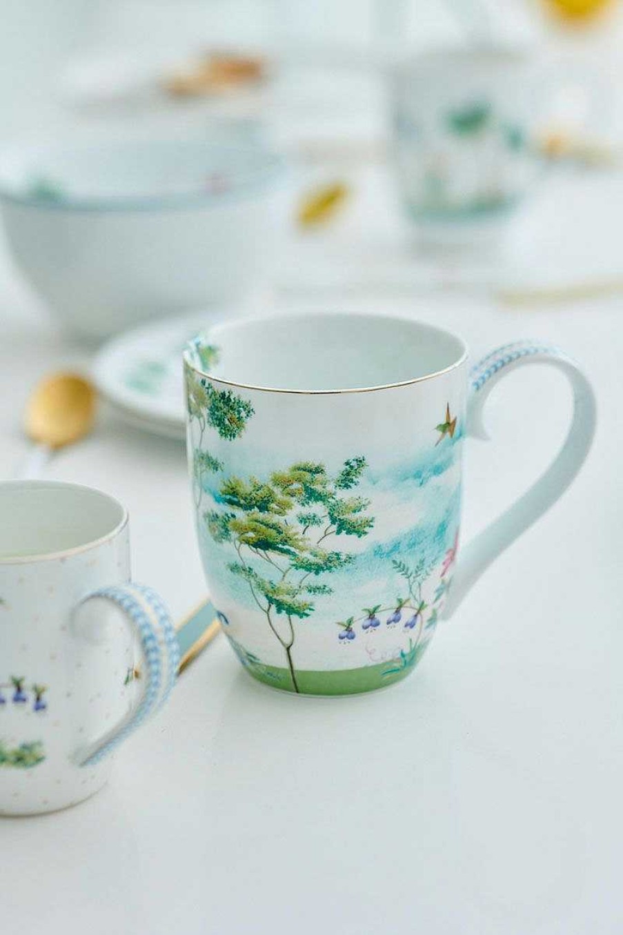 Pip Studio Tasse Xl Heron Jolie En Coloris Blanc Tous Collections