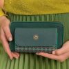 Pip Studio Portefeuille Pochette Uni Vert Sacs Et Valises