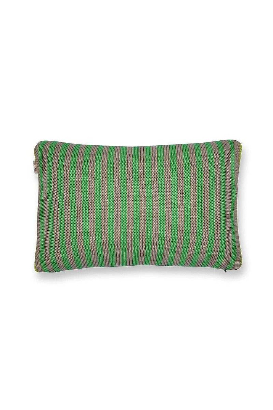 Pip Studio Coussins Decoratifs Bonsoir Stripe Vert Nouveau Linge De Lit