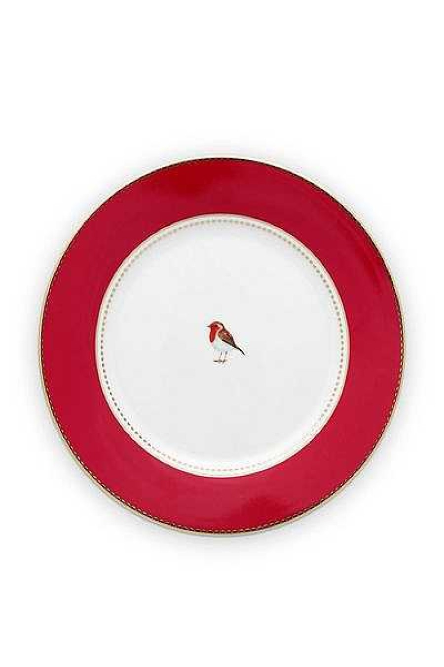 Pip Studio Assiette A Petit Dejeuner Love Birds En Coloris Rouge 21 Cm Tous Collections