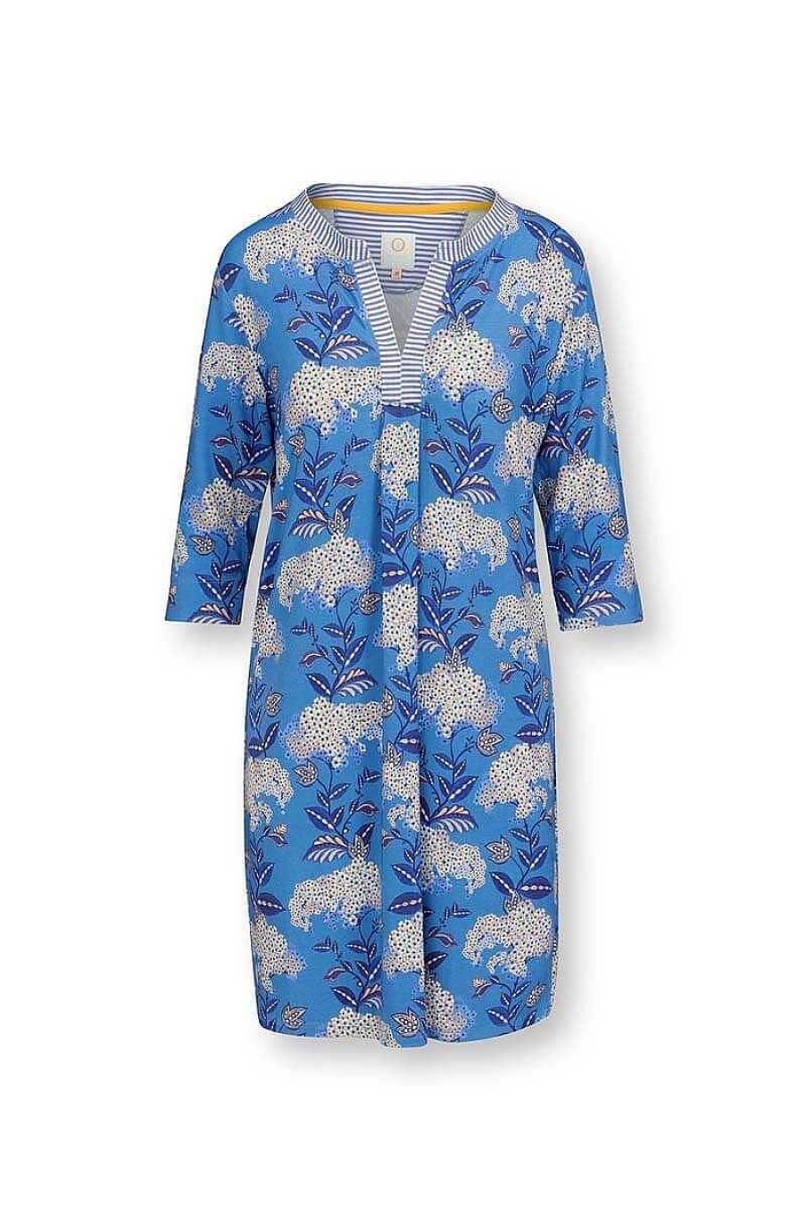 Pip Studio Tunique Flora Firenze En Coloris Bleu Cobalt Tenue De Plage