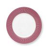 Pip Studio Assiette Plate Flower Festival Rose Fonce 26.5Cm Tous Collections