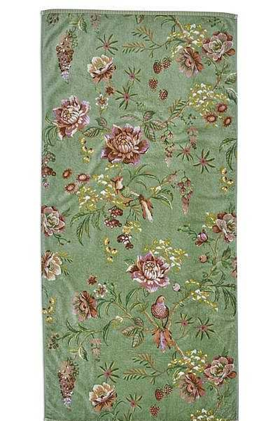 Pip Studio Grande Serviette De Bain Secret Garden Vert 70X140Cm Nouveau Linge De Bain