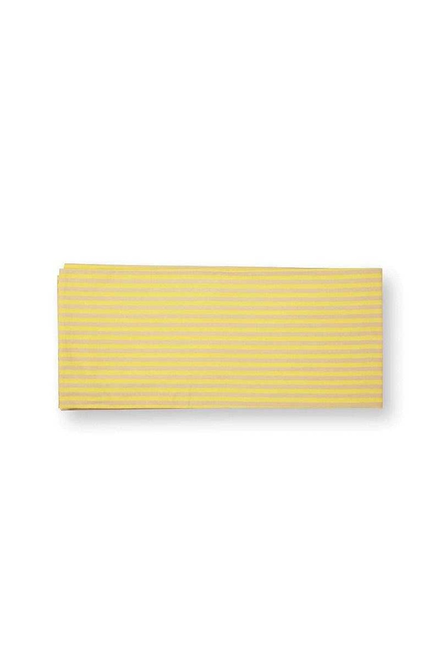 Pip Studio Nappe Stripes Jaune Nouveau Art De La Table