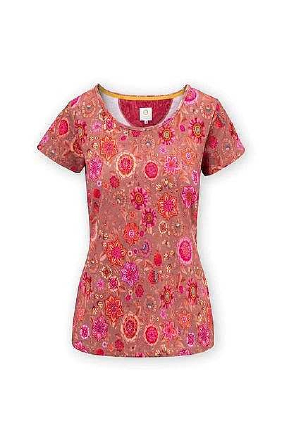 Pip Studio Top A Manches Courtes Senorita Pip Rose Fonce Nouveau Mode