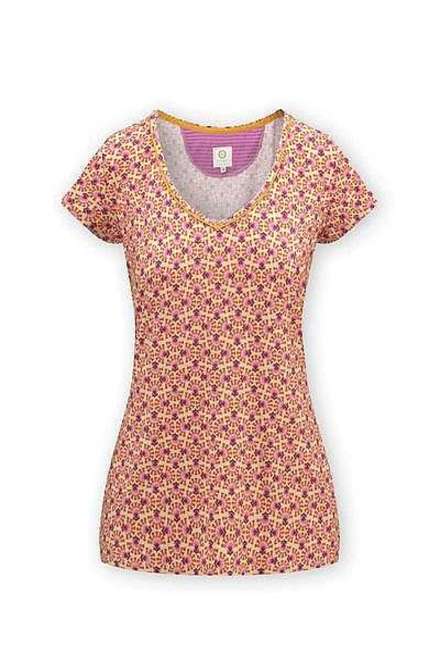 Pip Studio Top A Manches Courtes Verano Lilas T-Shirts