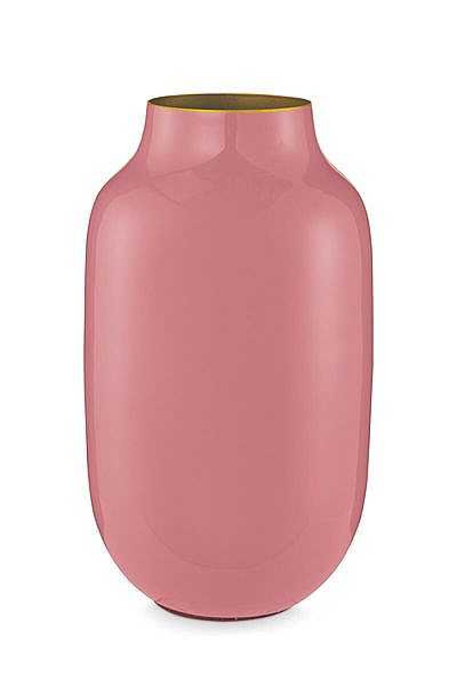 Pip Studio Vase Ovale En Metal En Coloris Vieux Rose 30 Cm Maison