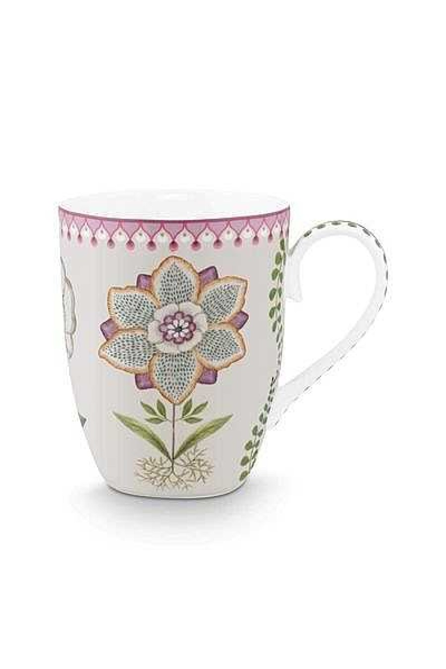 Pip Studio Lily & Lotus Tasse De Grande Taille Lilas 350Ml Nouveau Art De La Table