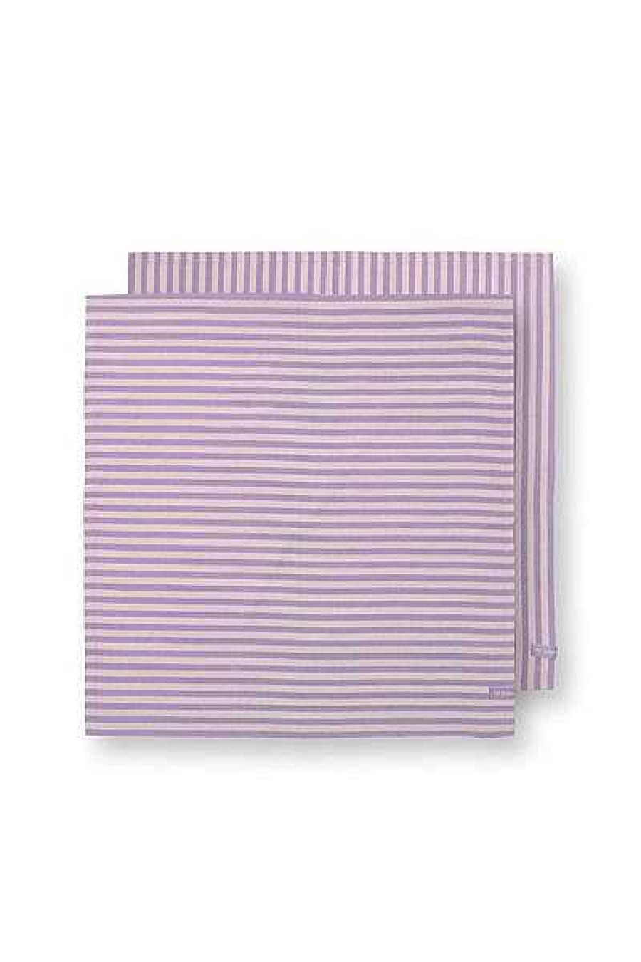 Pip Studio Lot De 2 Torchons Stripes Lilas Nouveau Art De La Table