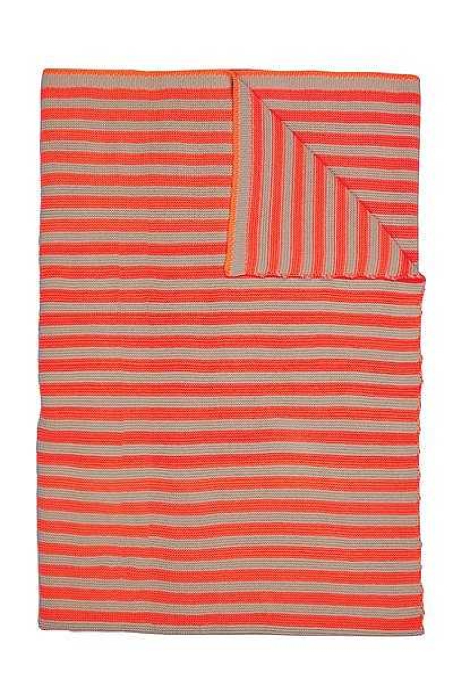 Pip Studio Throw Bonsoir Stripe Orange Nouveau Linge De Lit