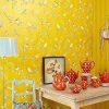 Pip Studio Papier Peint Mural Pip Studio Early Bird En Coloris Jaune Papier Peint Intisse