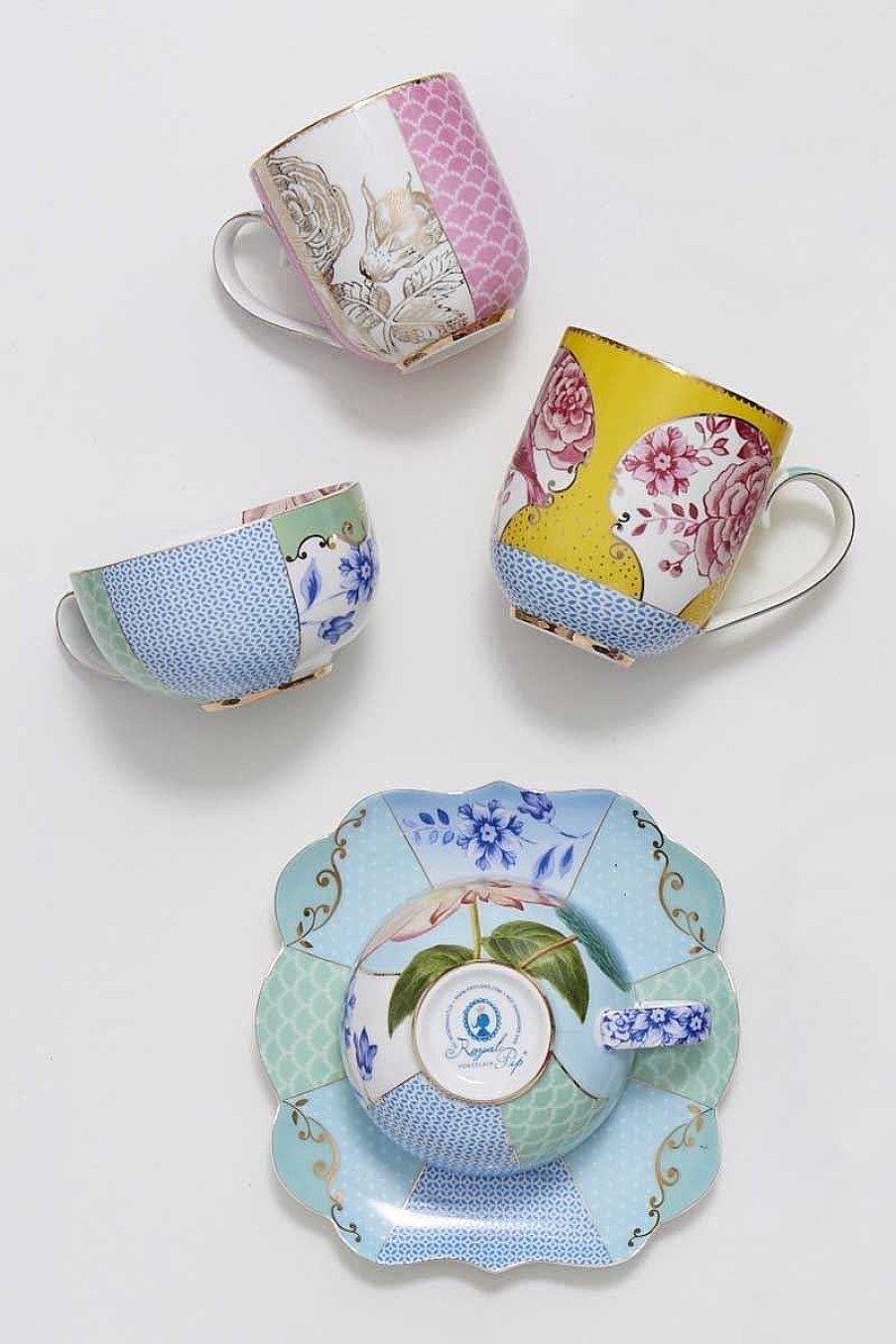 Pip Studio Royal Multi Grande Tasse Jaune Tous Collections