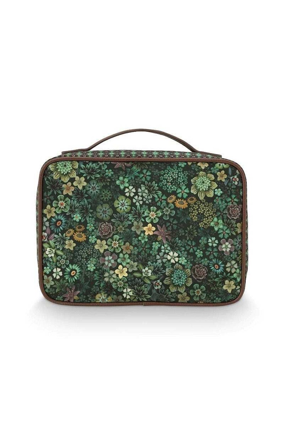 Pip Studio Trousse De Beaute Carree De Grande Taille Tutti I Fiori Vert Trousses De Beaute