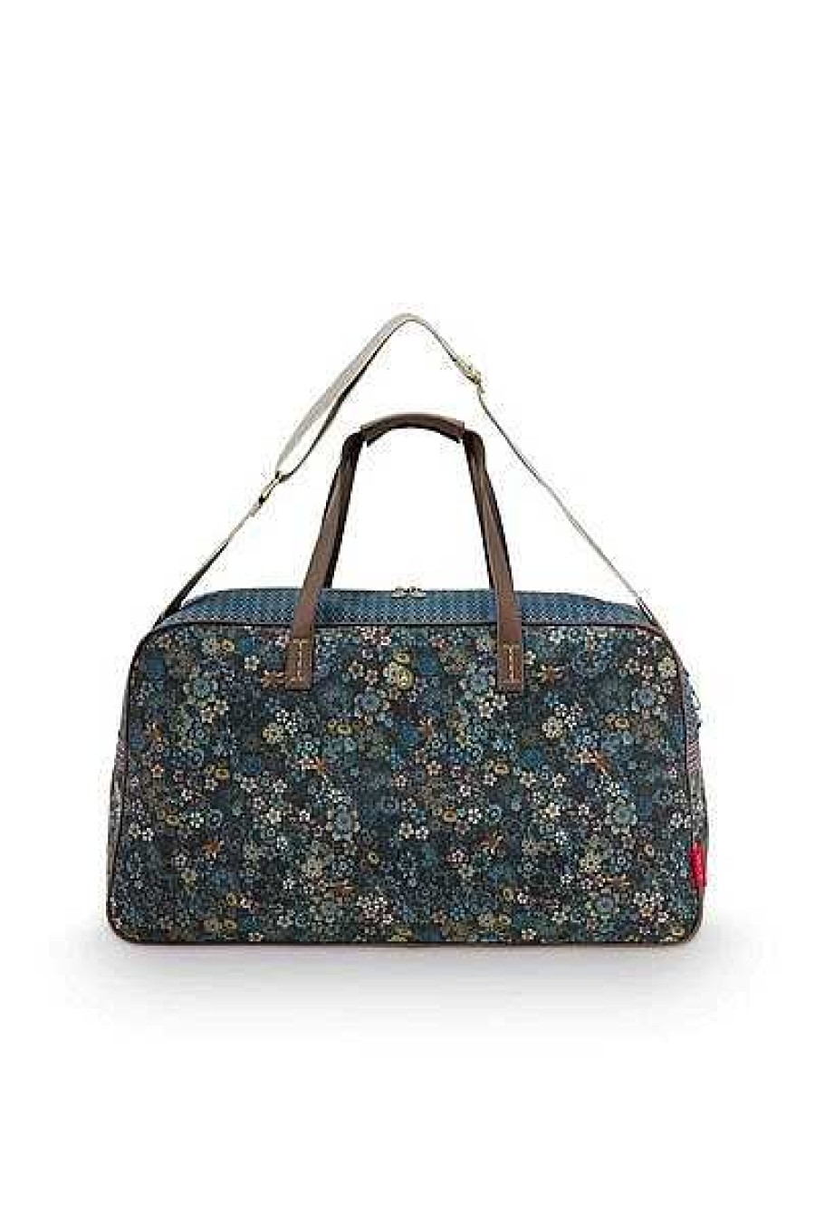 Pip Studio Sac Week-End Grande Taille Tutti I Fiori Bleu Sacs Et Valises