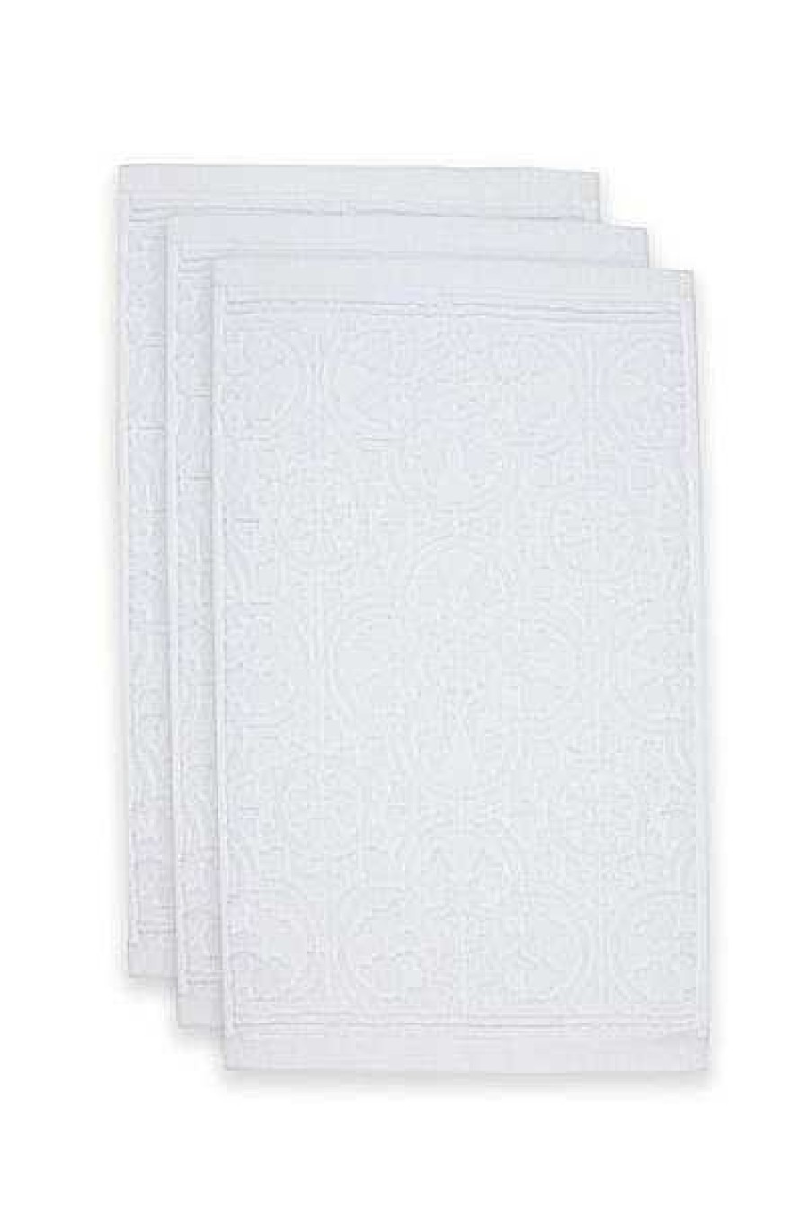 Pip Studio Lot De 3 Serviettes Invite Tile De Pip Blanc 30X50Cm Serviettes D'Invite