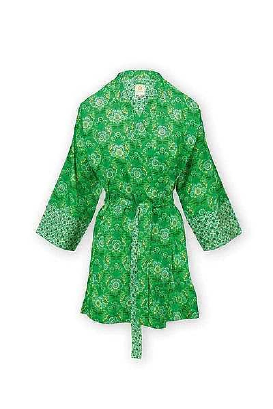 Pip Studio Kimono Fiesta De Flamencos Vert Nouveau Mode