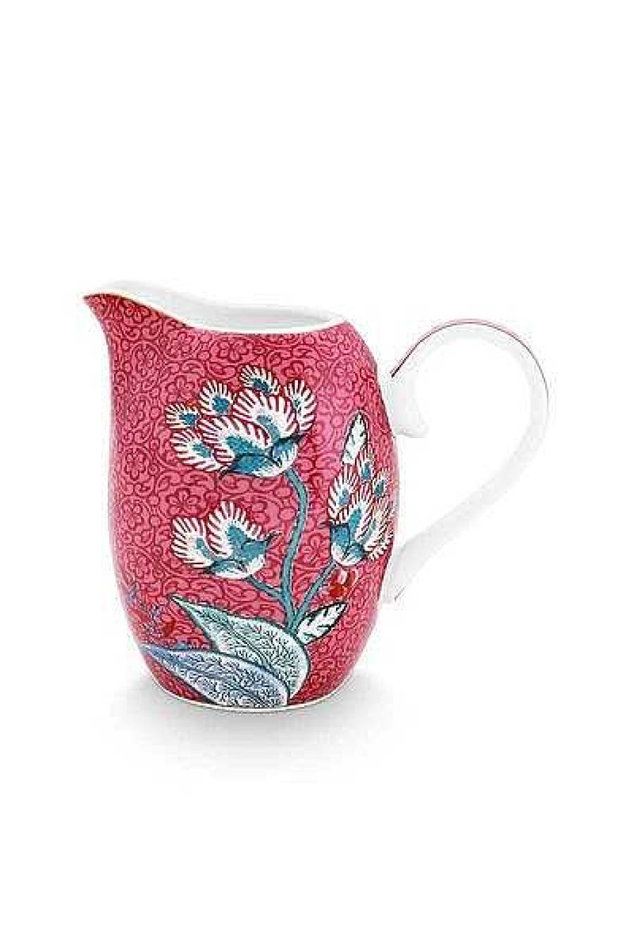 Pip Studio Flower Festival Jug Small Dark Pink Tous Collections