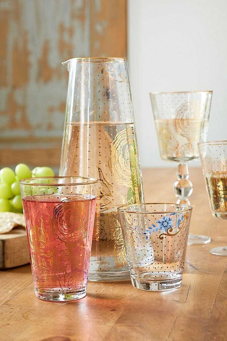 Pip Studio Verre A Eau Royal Golden Dots Verres A Eau