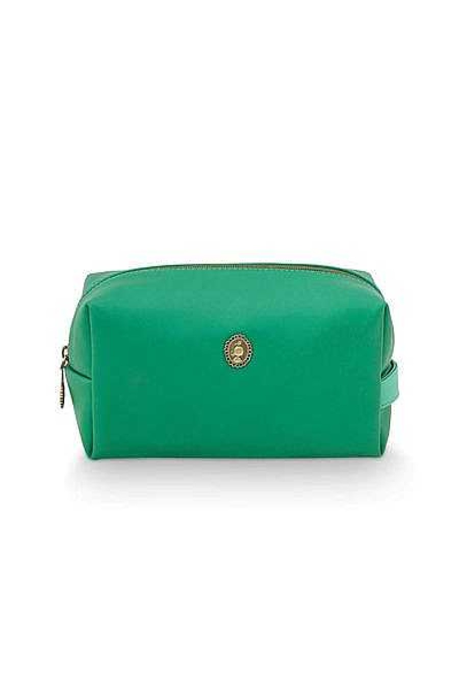 Pip Studio Pochette A Cosmetiques De Grande Taille Uni Vert Nouveau Linge De Bain