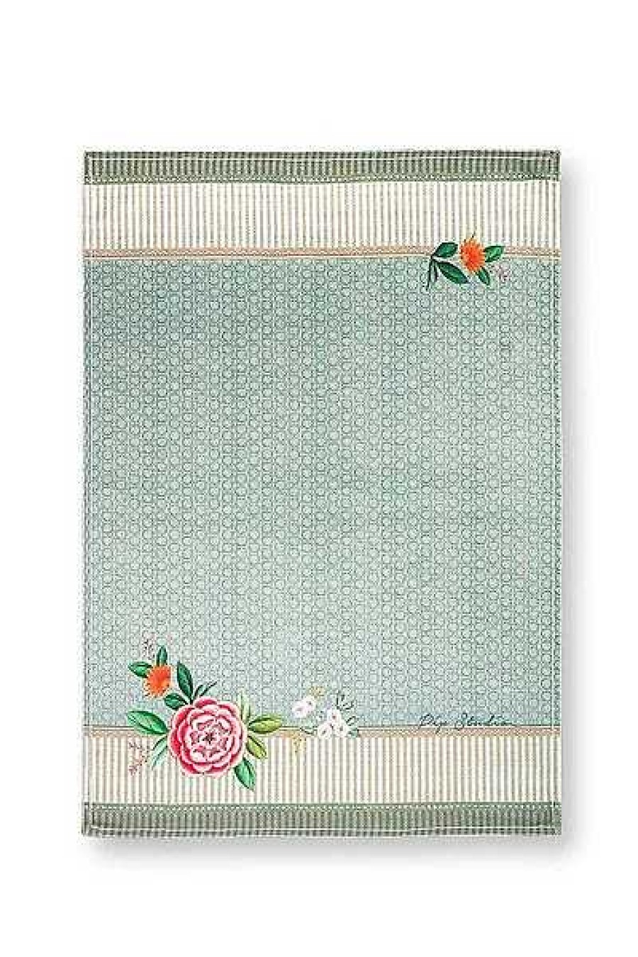 Pip Studio Torchon De Cuisine Blushing Birds En Coloris Bleu Tous Collections