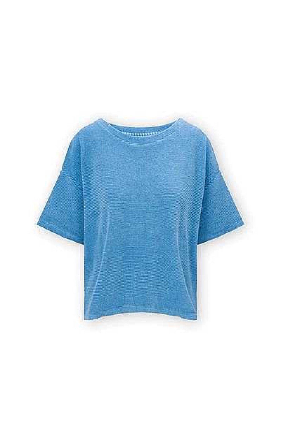 Pip Studio Top A Manches Courtes Petite Sumo Stripe Bleu Nouveau Mode